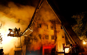 За одну ночь на территории Красногорского района произошло 3 пожара, на которых погибло 4 человека и 4 пострадало.