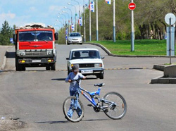 Наезд на несовершеннолетнего велосипедиста в зоне обслуживания 11 батальона ДПС.