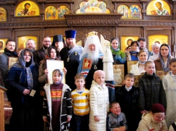 В Красногорском районе освятили Знаменский храм в деревне Марьино.