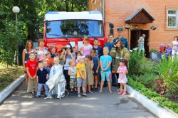 День пожарной безопасности в Красногорском социально-реабилитационном центре для несовершеннолетних.