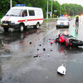 Авария на 48 км автодороги М-9 "Балтия" между мотоциклом "Сузуки" и автомобилем "Лада", в ДТП погиб водитель мотоцикла.