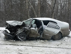 Жуткое столкновение на встречной полосе на 150 км автодороги М-9 Балтия в котором погибло 3 человека!