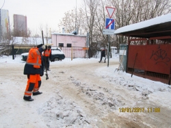 Уборка от снега в Красногорском районе на контроле!