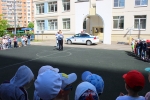 Госавтоинспекторы Красногорска провели с детьми занятие по правилам дорожного движения.