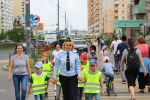 Госавтоинспекторы Красногорска провели с детьми занятие по правилам дорожного движения.
