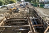 Глава го Красногорск осмотрела строительную площадку реконструкции канализационного коллектора в Павшинской пойме.