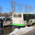 Небольшое ДТП на станции Павшино может вырасти в крупную городскую пробку!