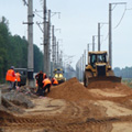 Затруднение движения на пересечении железнодорожных путей с автодорогой А-108 МБК "Волоколамско-Ленинградского направления" в п. Новопетровское Истринского района.