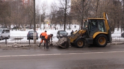 Уборка снега в Красногорске.