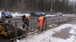 Уборка снега в Красногорске.