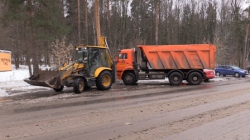 Уборка снега в Красногорске.