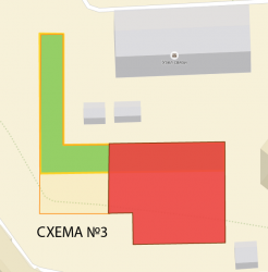 Условная схема №3, предполагаемый участок под коммерческую парковку №3.